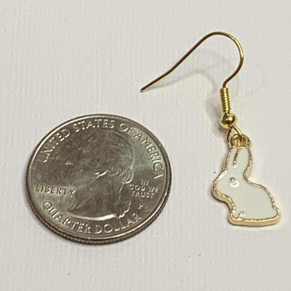 Bunny Earring, Bunny Rabbit Earring, Easter Earring, Easter Gift, Rabbit Earring - Picture 5 of 6